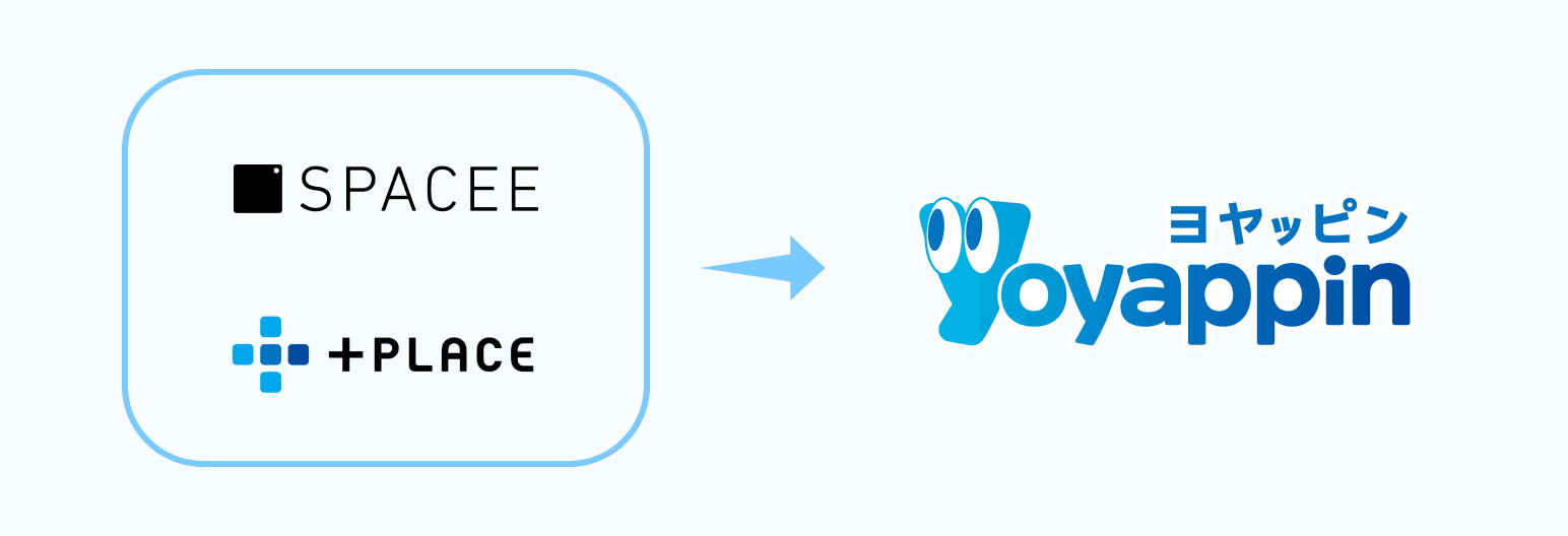 SPACEEと+PLACEがYoyappin（ヨヤッピン）に統合