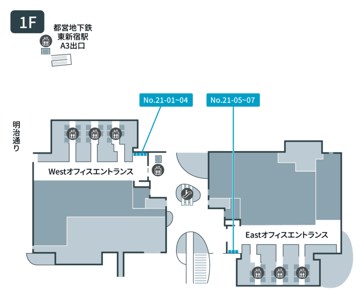テレキューブ新宿イーストサイドスクエア21-01 写真3