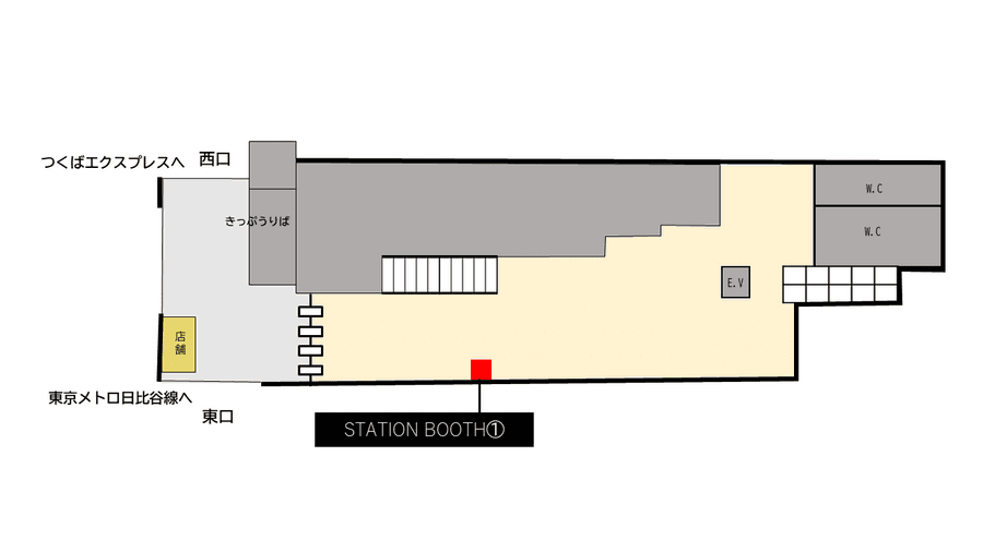南千住駅改札内