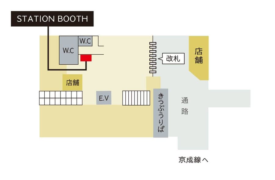 幕張本郷駅改札内