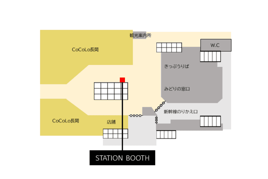 長岡駅改札外