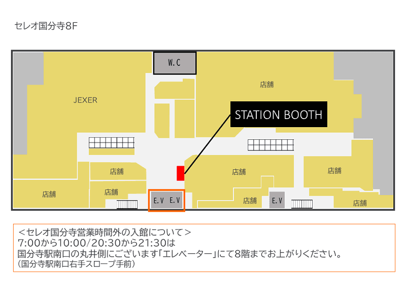 国分寺駅南口(セレオ国分寺8F)